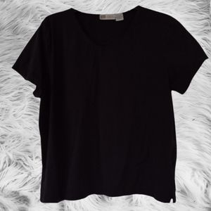 Tz) Faded Glory stretch black extra large ladies shirt